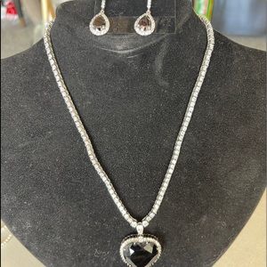 Designer sterling silver and black onyx